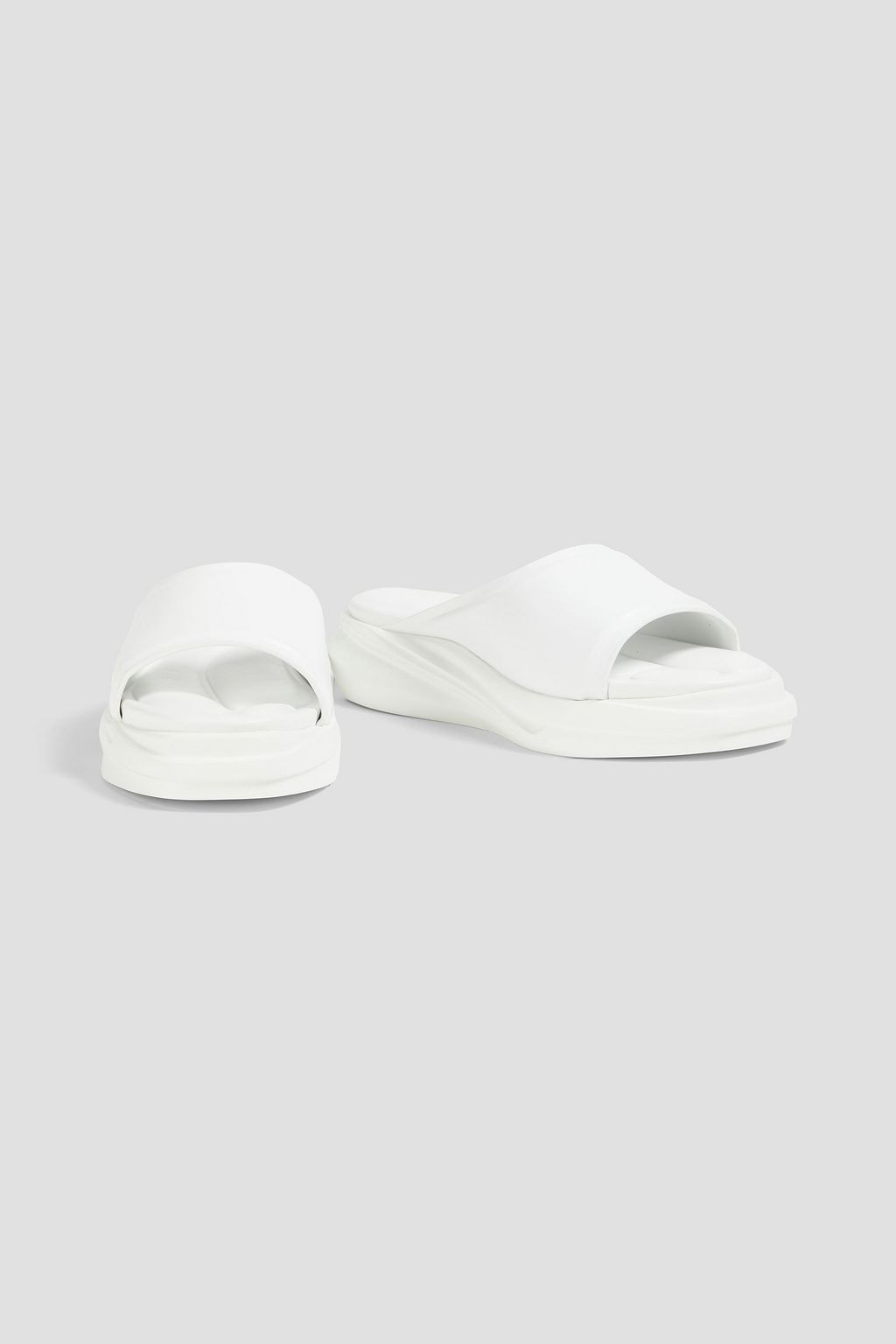 1017 ALYX 9SM Mono smooth and mirrored-leather slides