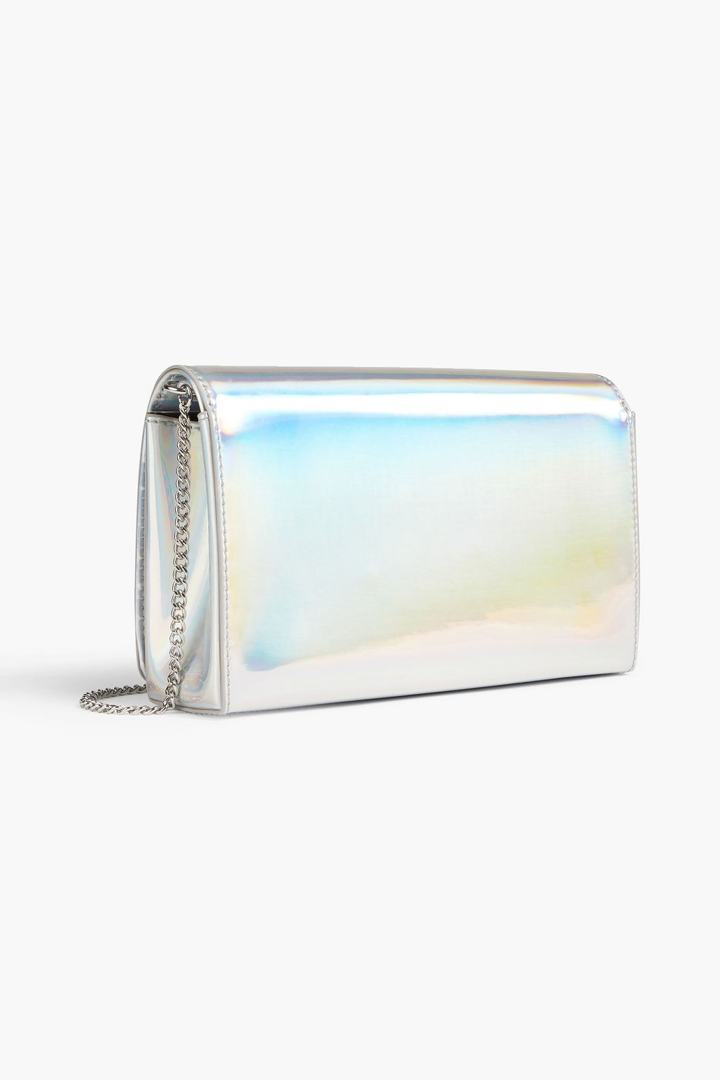 LOVE MOSCHINO Changierende Schultertasche aus geprägtem Kunstleder