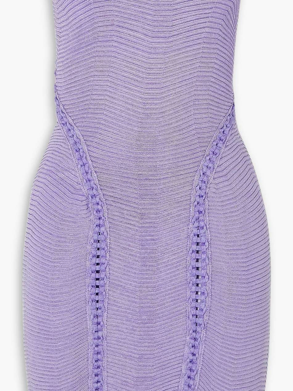 wideturn strapless ribbed stretch-knit mini dress