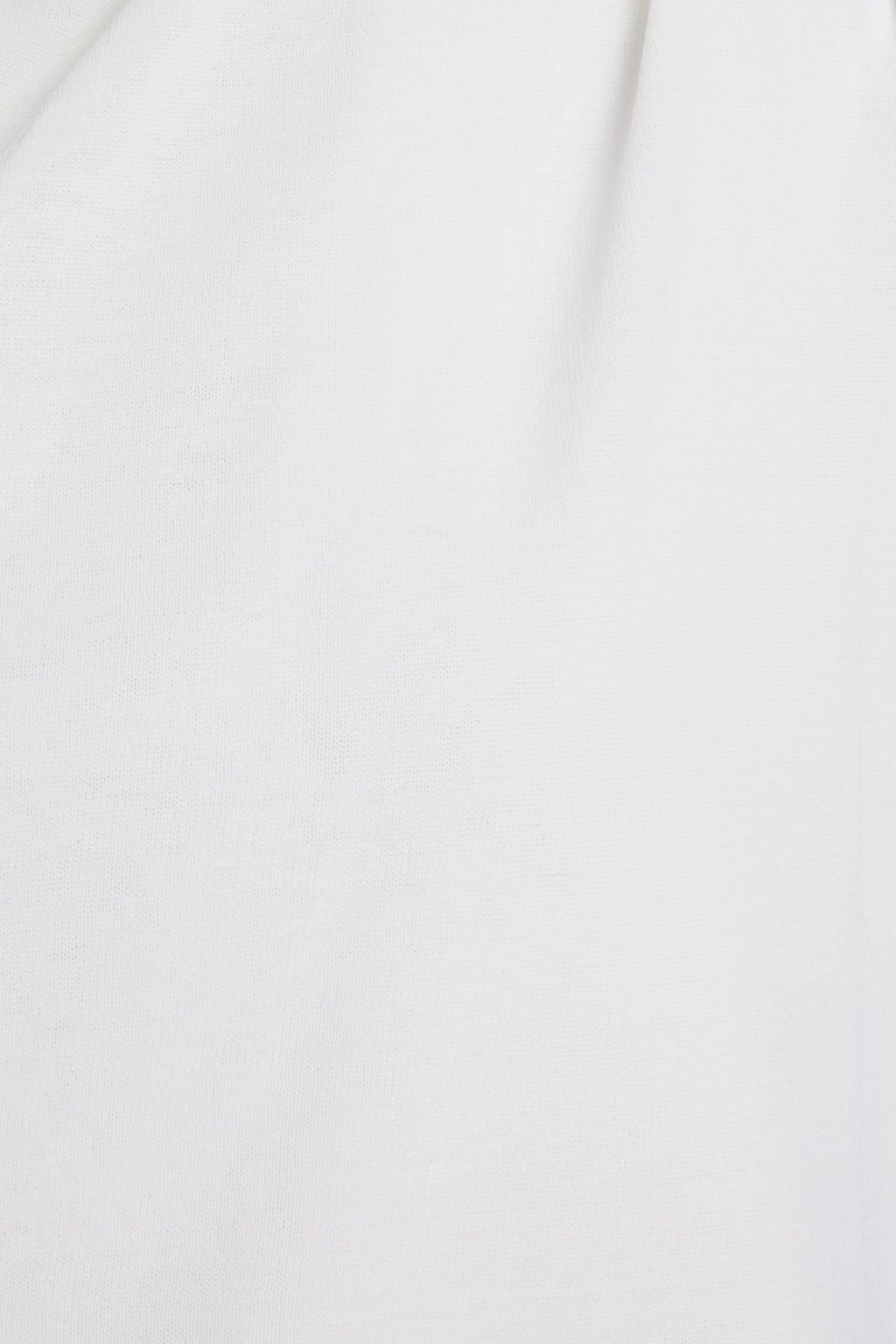 GAUGE81 One-shoulder draped organic cotton-blend top