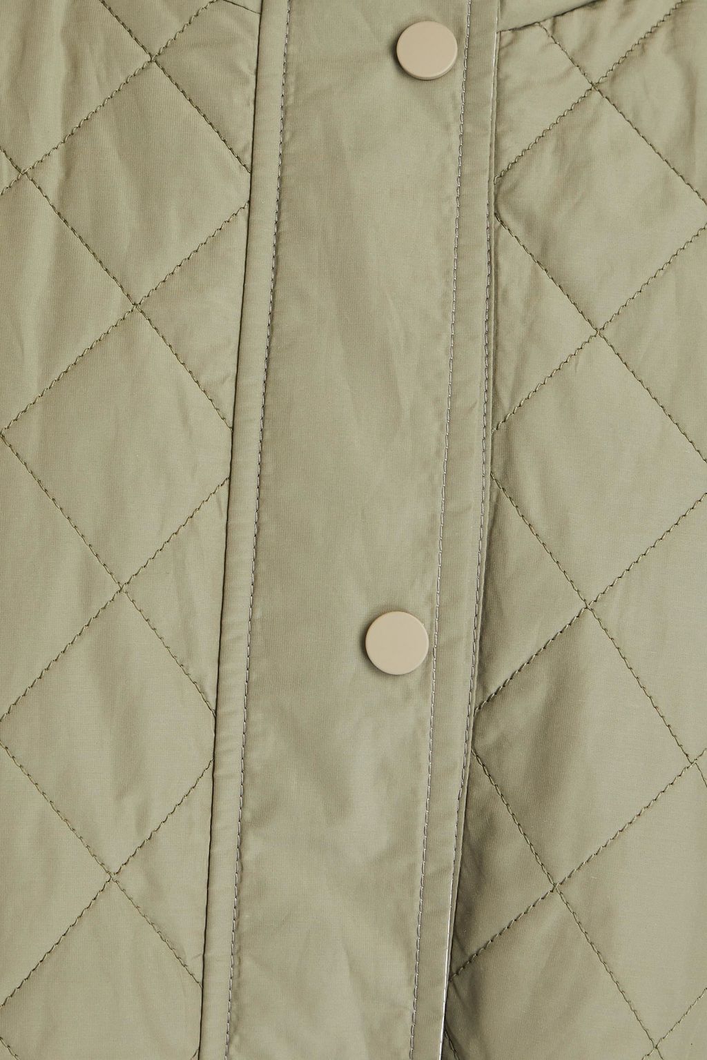 BRUNELLO CUCINELLI معطف باركا بقبعة مصنوع من قماش عازل بتصميم مبطّن ومزين بالخرز