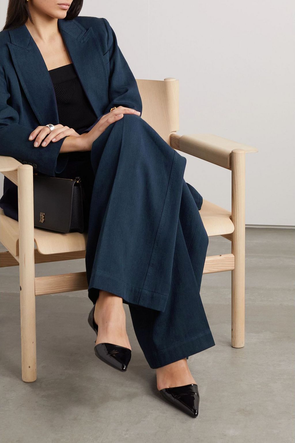 MAX MARA Filante double-breasted linen and cotton-blend twill blazer