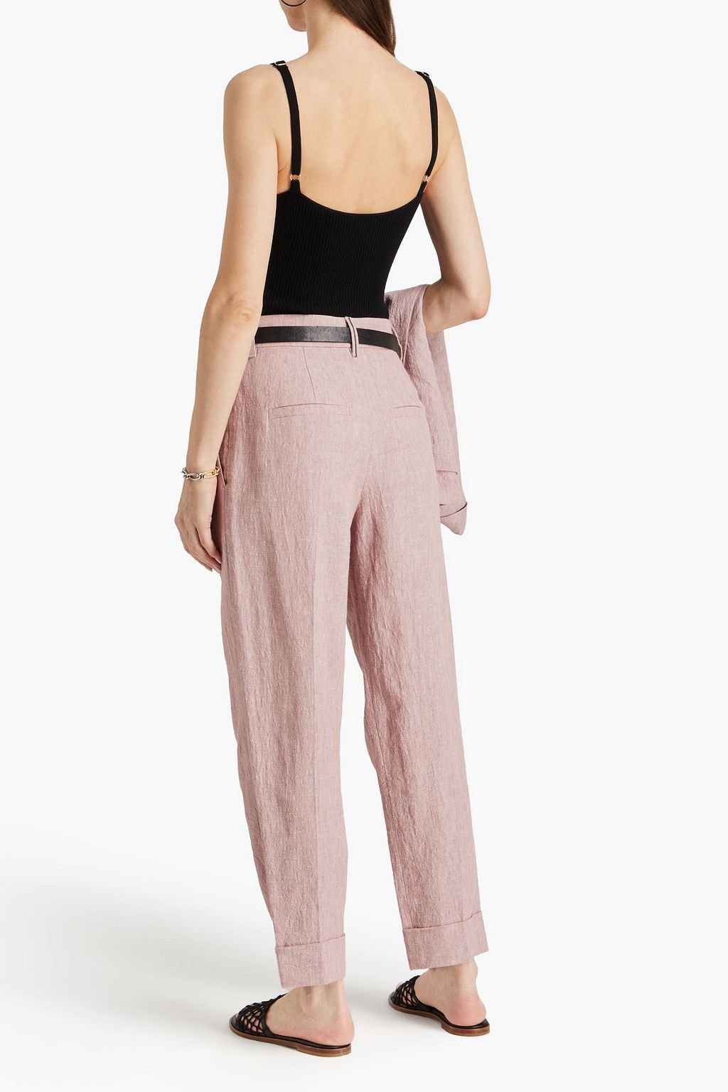 BRUNELLO CUCINELLI Linen tapered pants