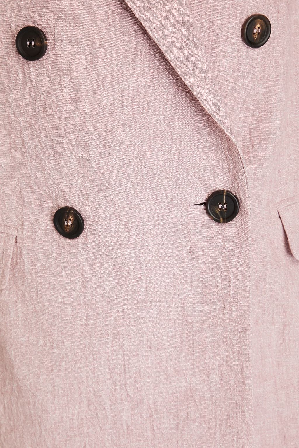 BRUNELLO CUCINELLI Double-breasted linen blazer