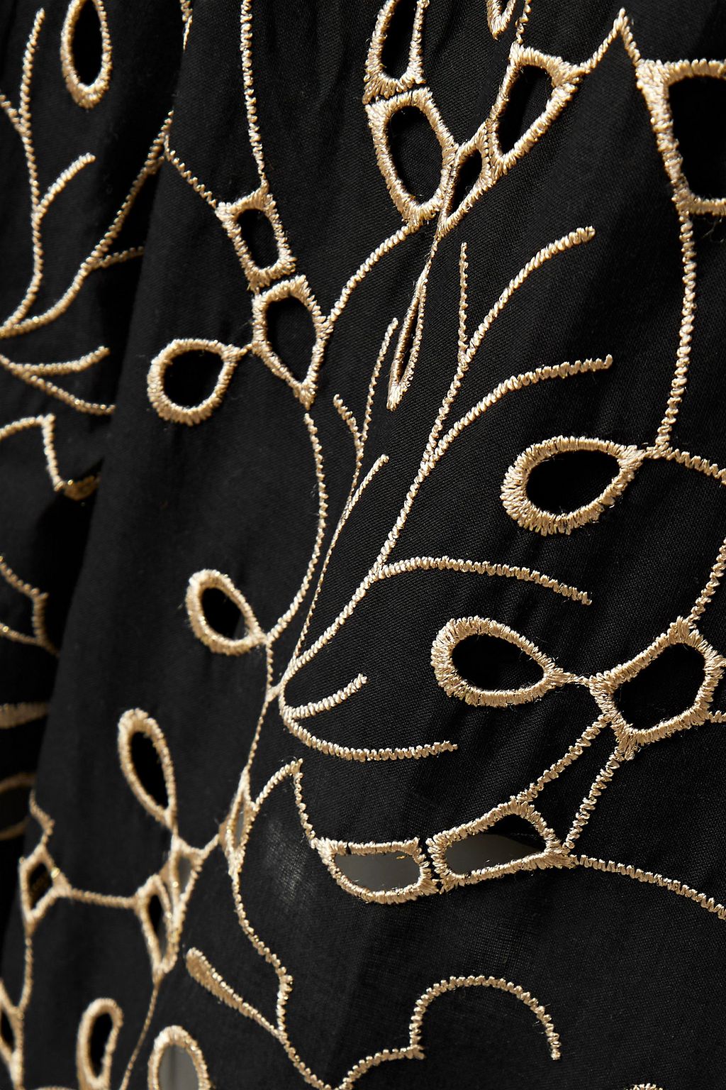 WAIMARI Rosalia broderie anglaise cotton-blend voile straight-leg pants