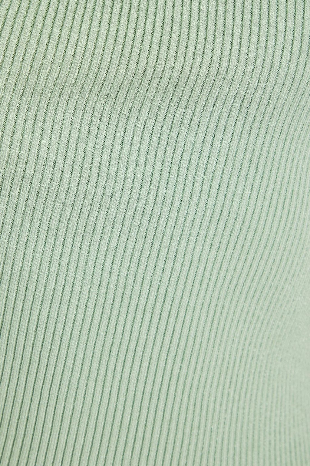 GAUGE81 One-shoulder ribbed-knit top
