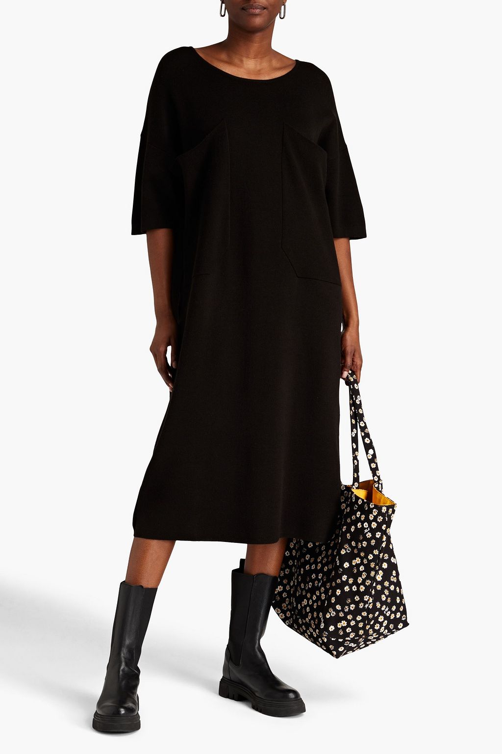 L.F. MARKEY Glyn oversized knitted midi dress