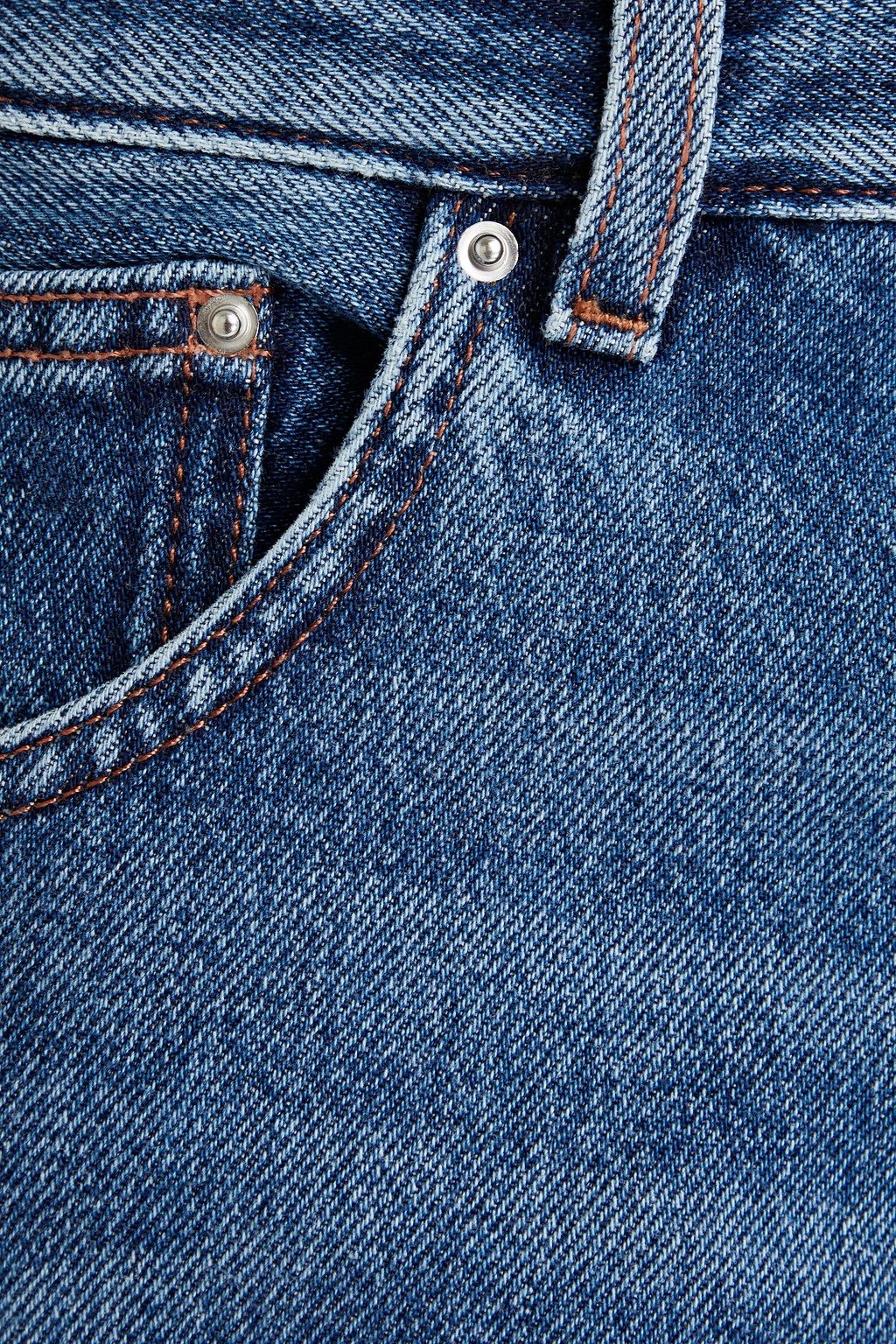 TOTEME Cropped mid-rise straight-leg jeans