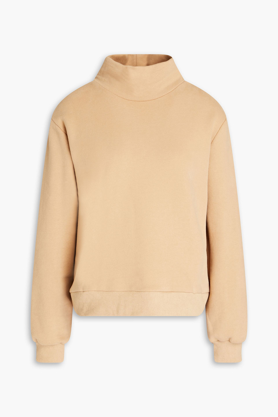 Lf Markey Raiden Cotton Turtleneck Sweatshirt In Brown