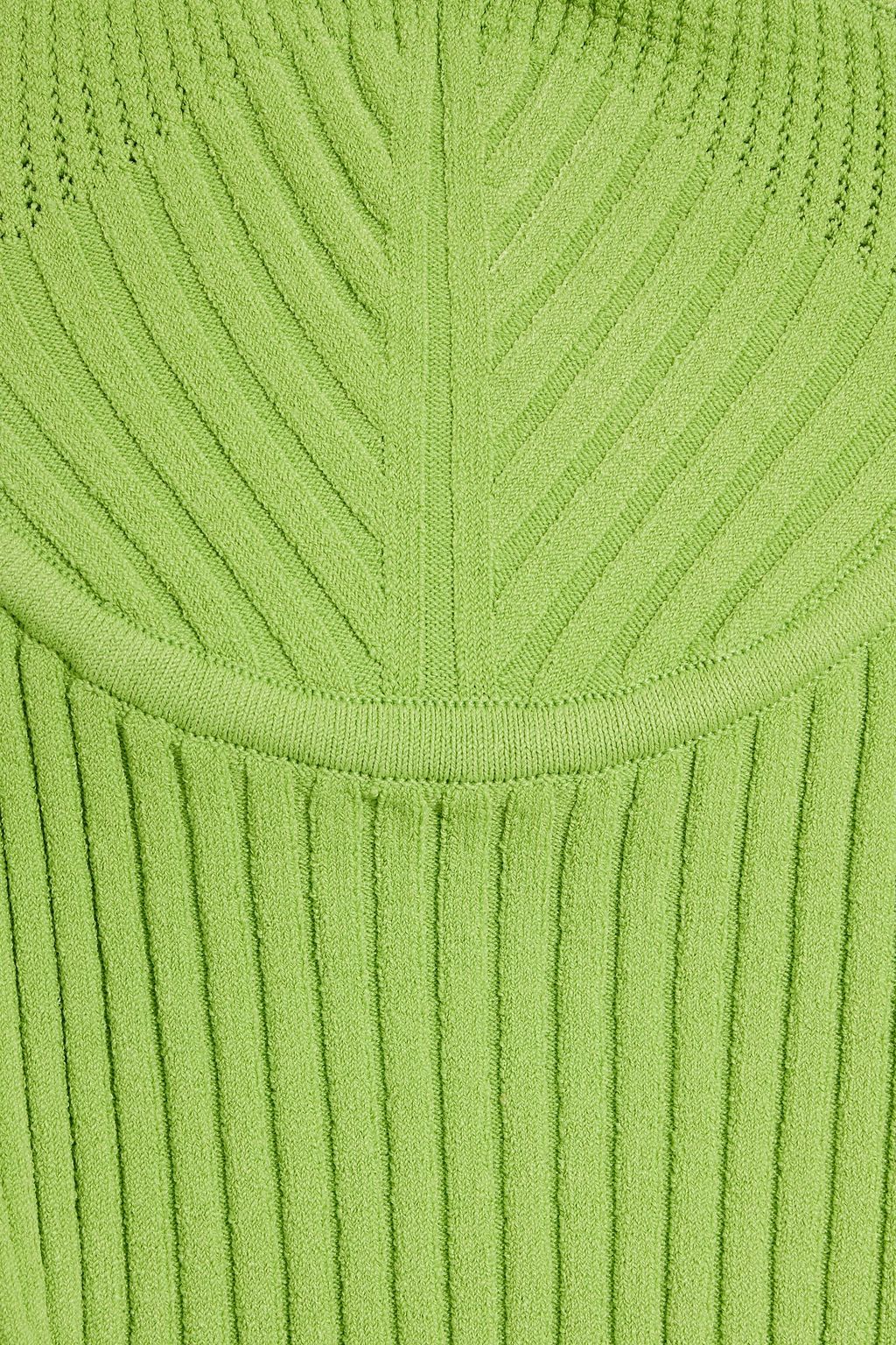 HELMUT LANG Ribbed-knit underwired bra top