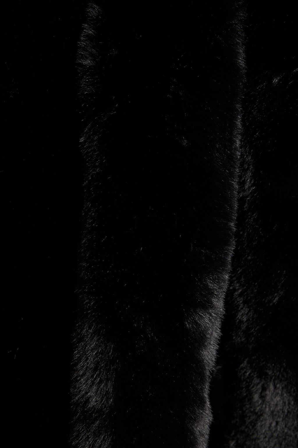 EACH X OTHER Belted faux fur hooded coat