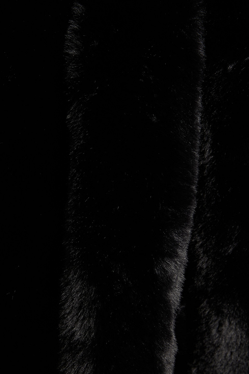 Each X Other Faux-fur Hooded Coat In Black