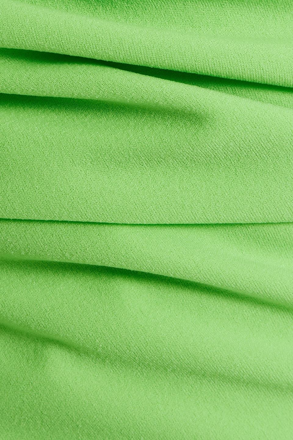Helmut Lang Off-the-shoulder Convertible Stretch-crepe Top In Bright Green