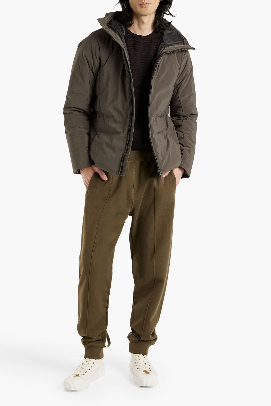 ASPESI Ripstop hooded jacket