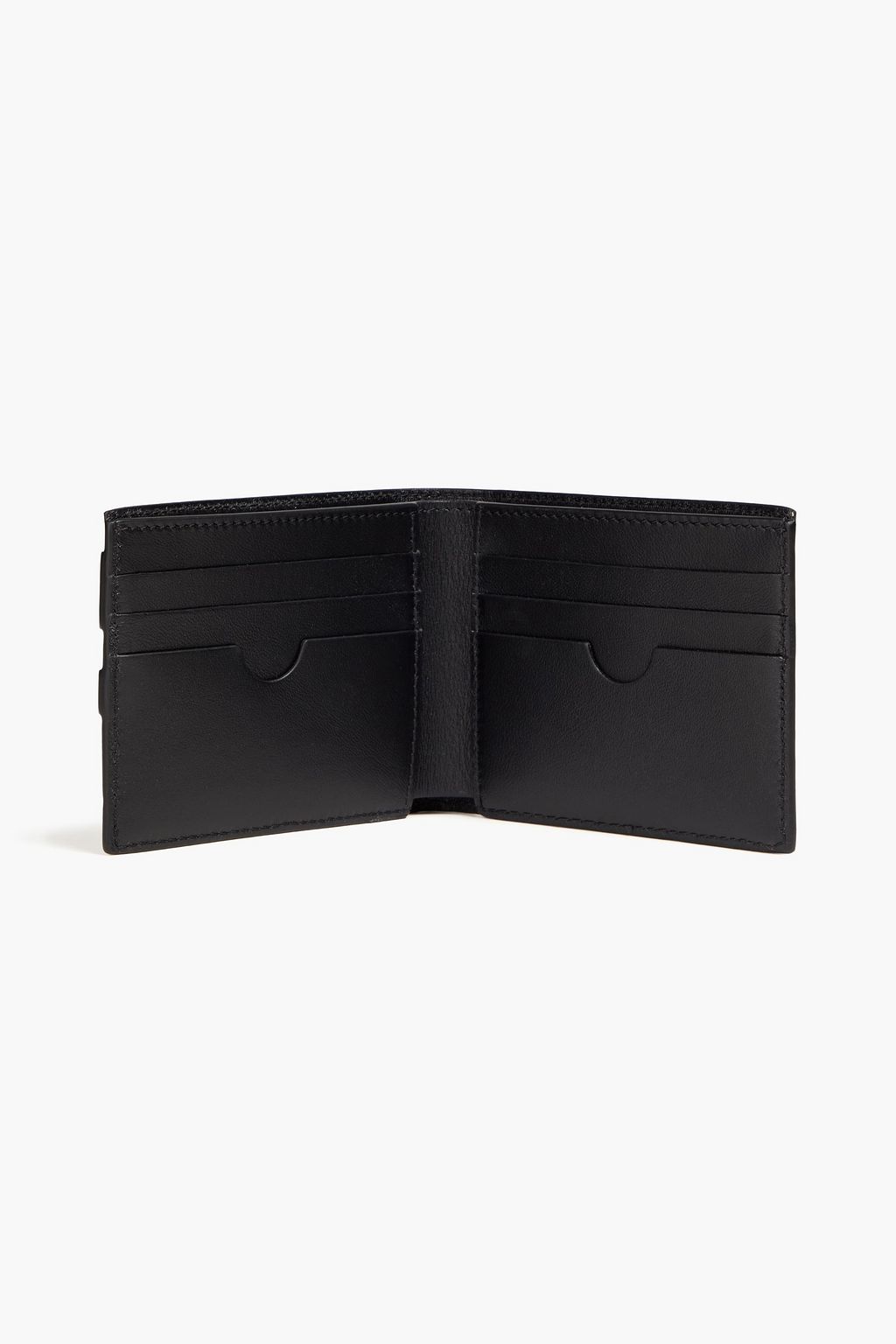 OFF-WHITE™ Logo-print textured-leather wallet