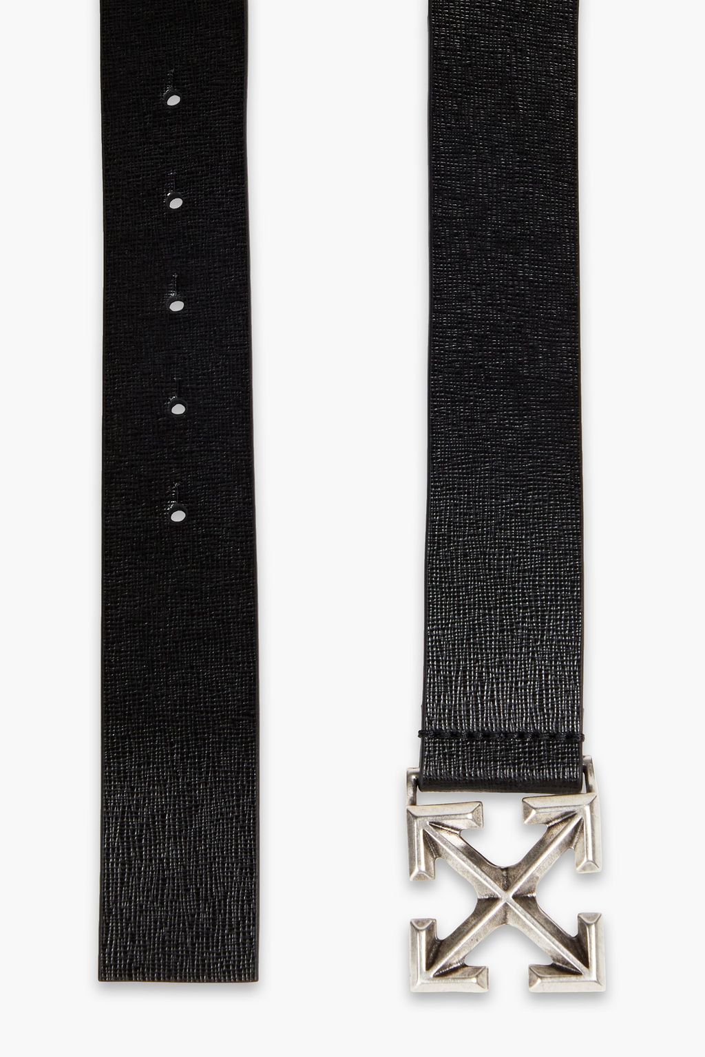 OFF-WHITE™ Reversible textured-leather belt