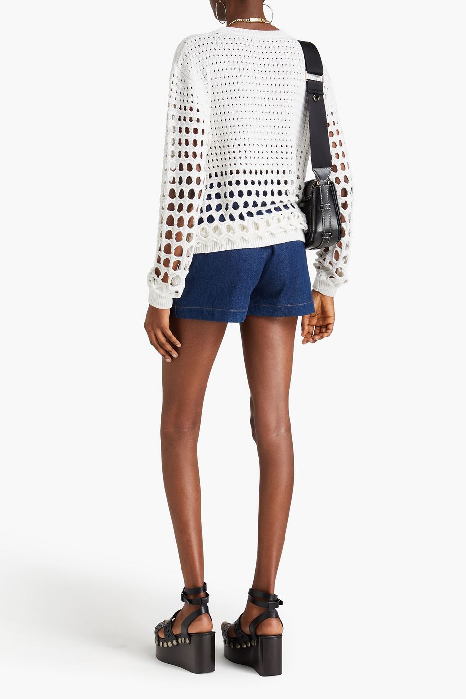 CHLOÉ Open-knit silk sweater | THE OUTNET