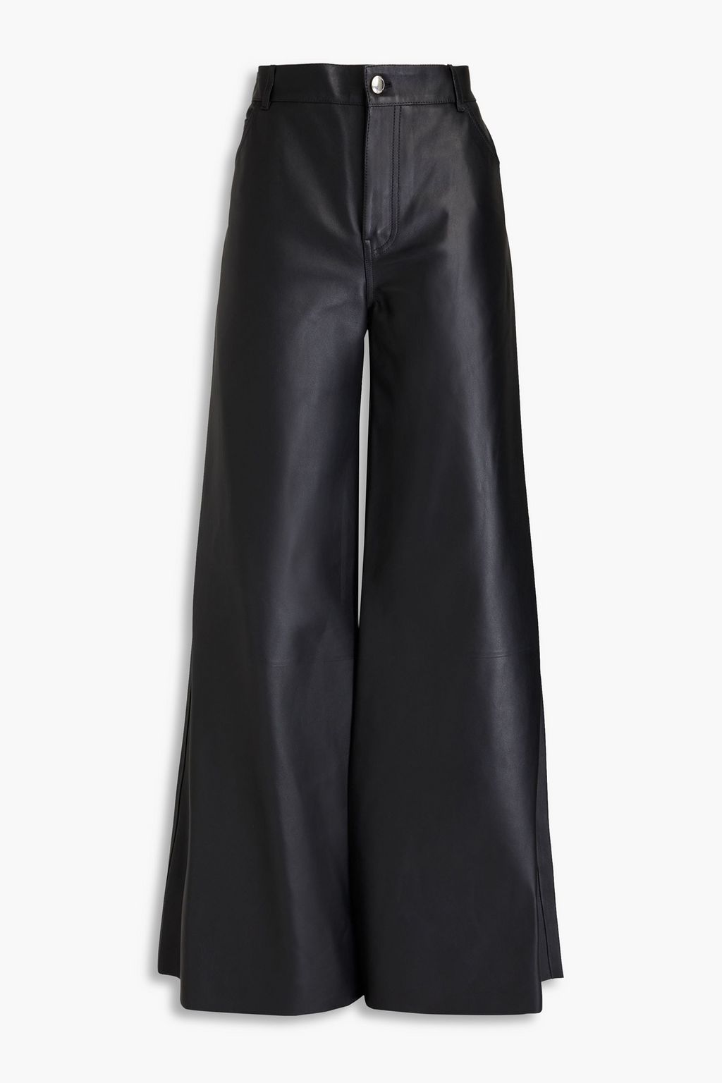 CHLOÉ Leather wide-leg pants | THE OUTNET