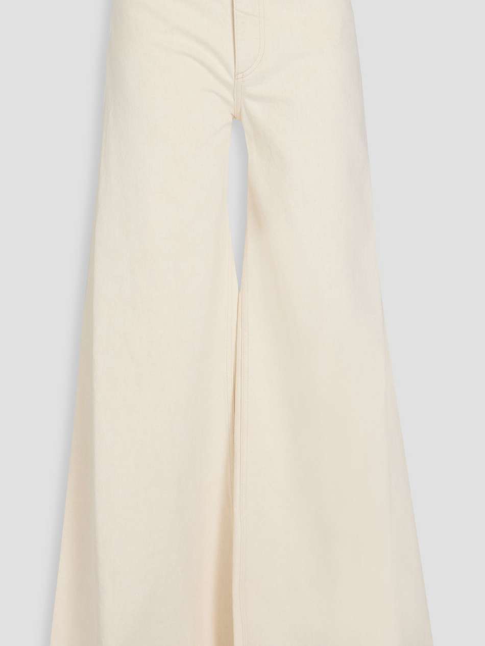 high-rise wide-leg jeans