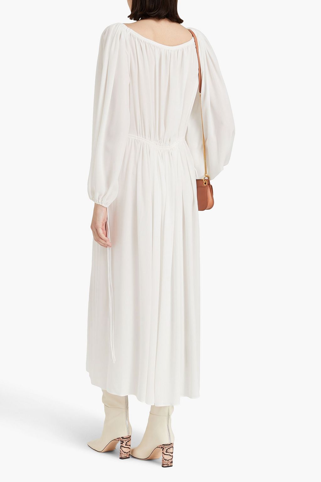 CHLOÉ Silk crepe de chine midi dress
