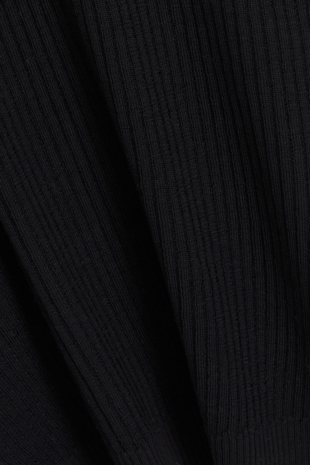 CHLOÉ Cropped cutout ribbed wool tank