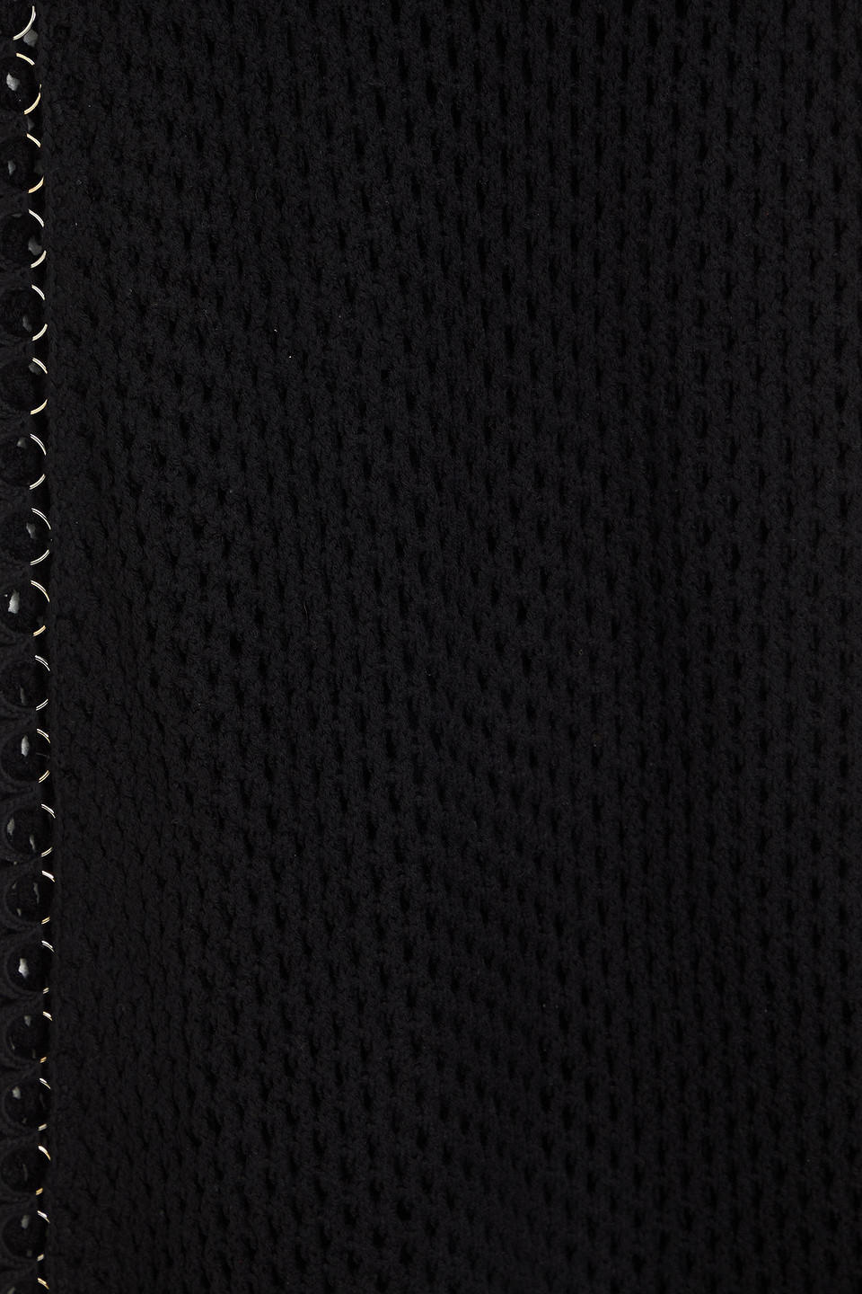 Chloé Embellished Pointelle-knit Wool Maxi Dress In Schwarz