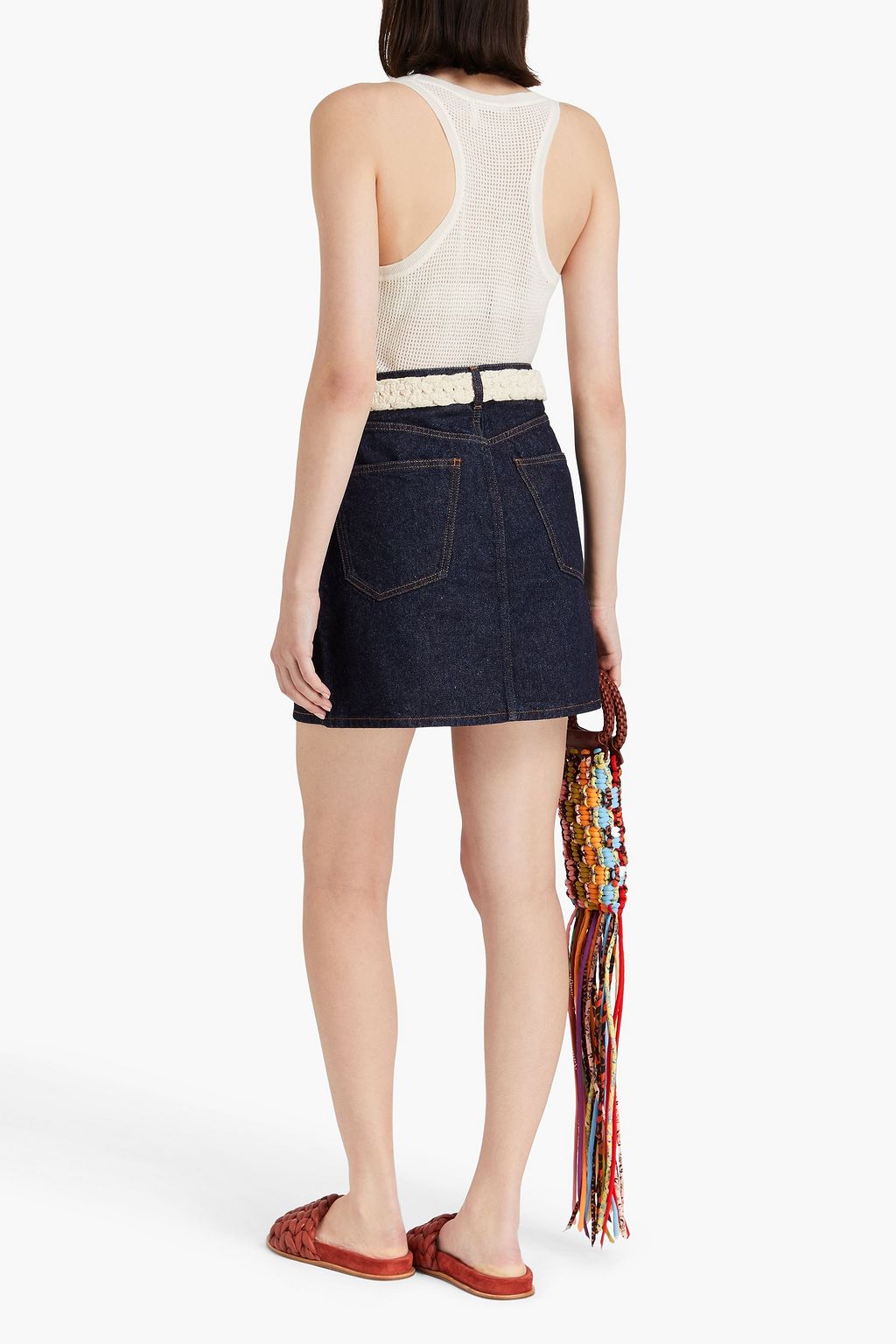 CHLOÉ Wool and cashmere-blend tank