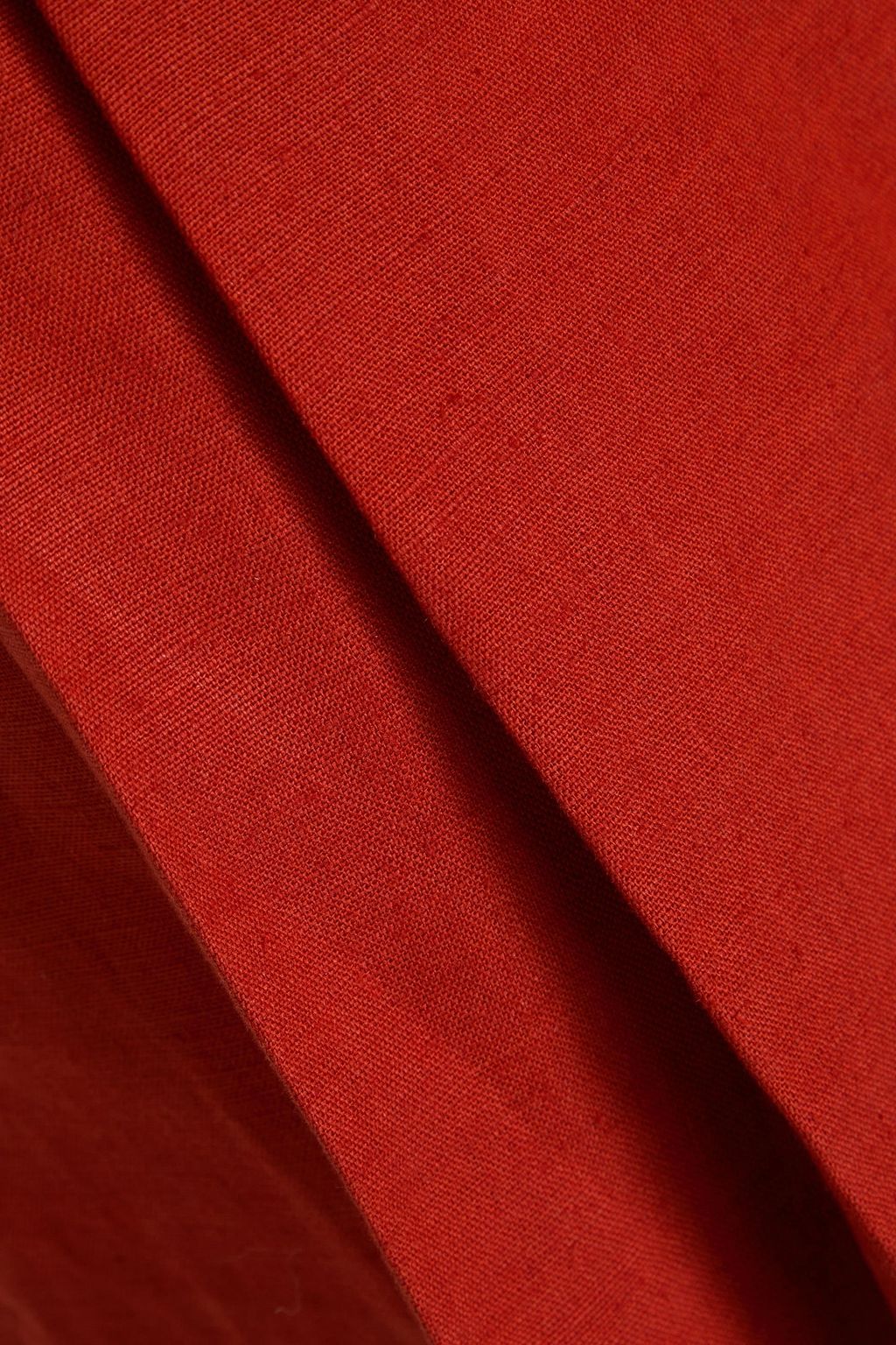 CHLOÉ شورت مصنوع من الكتان ومزين بكسرات