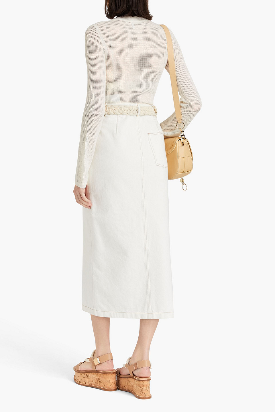 CHLOÉ WOOL AND CASHMERE-BLEND SWEATER