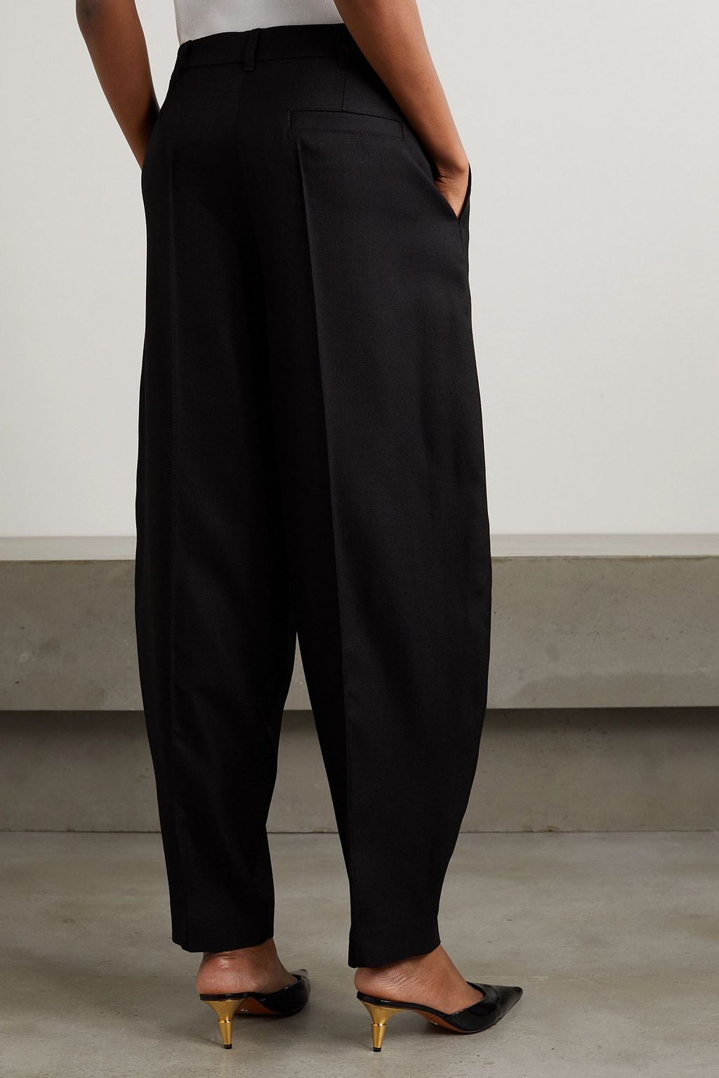 STELLA MCCARTNEY Grain de poudre tapered pants
