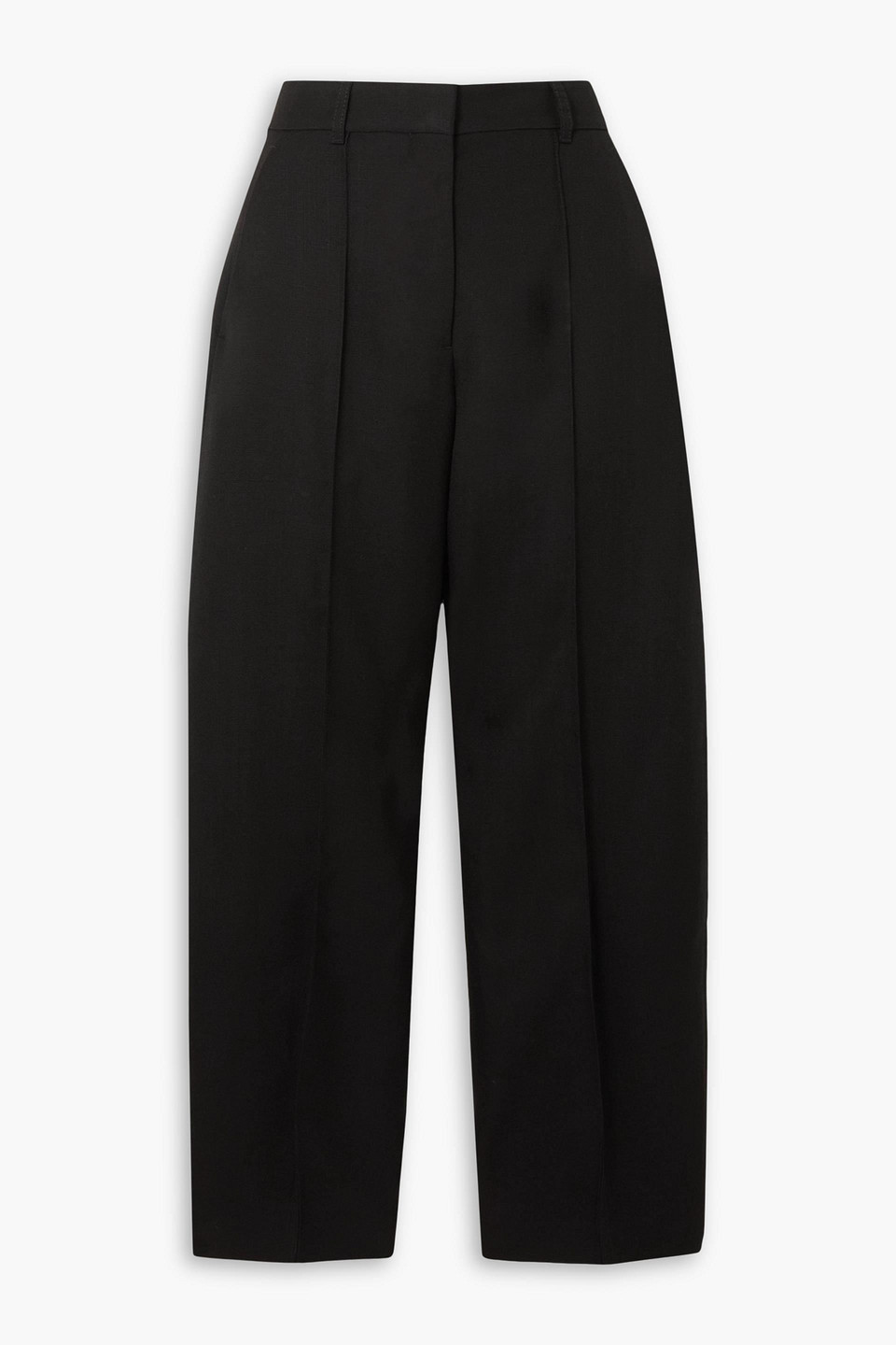 stella mccartney - grain de poudre tapered pants - black - it 40