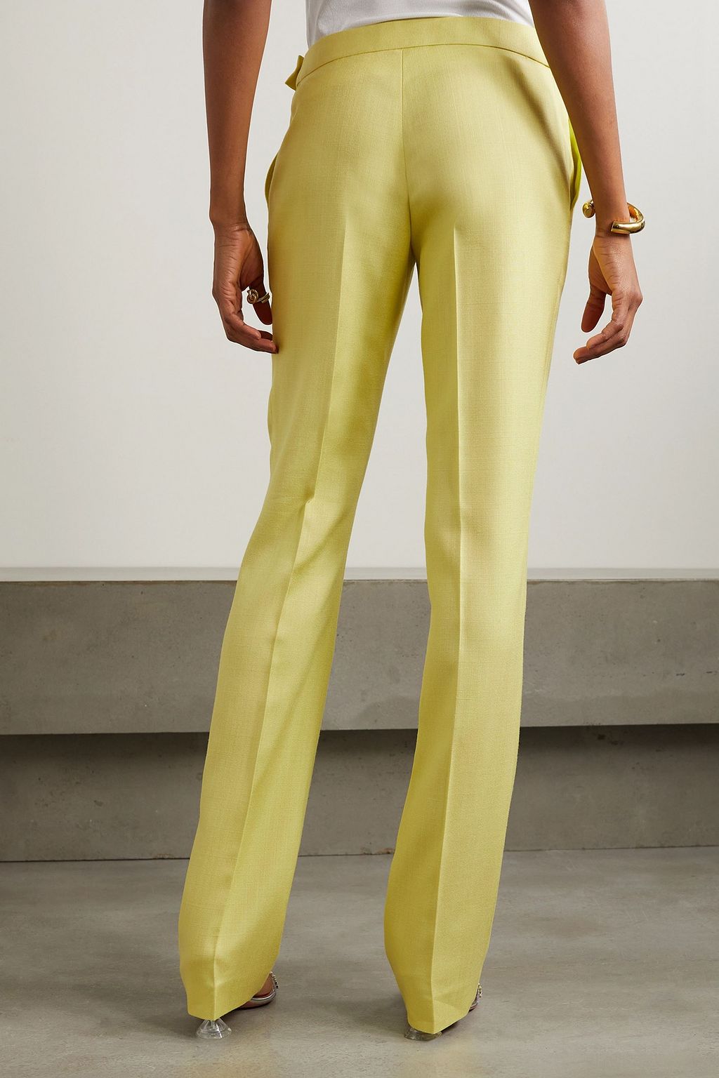 STELLA MCCARTNEY Grain de poudre slim-leg pants