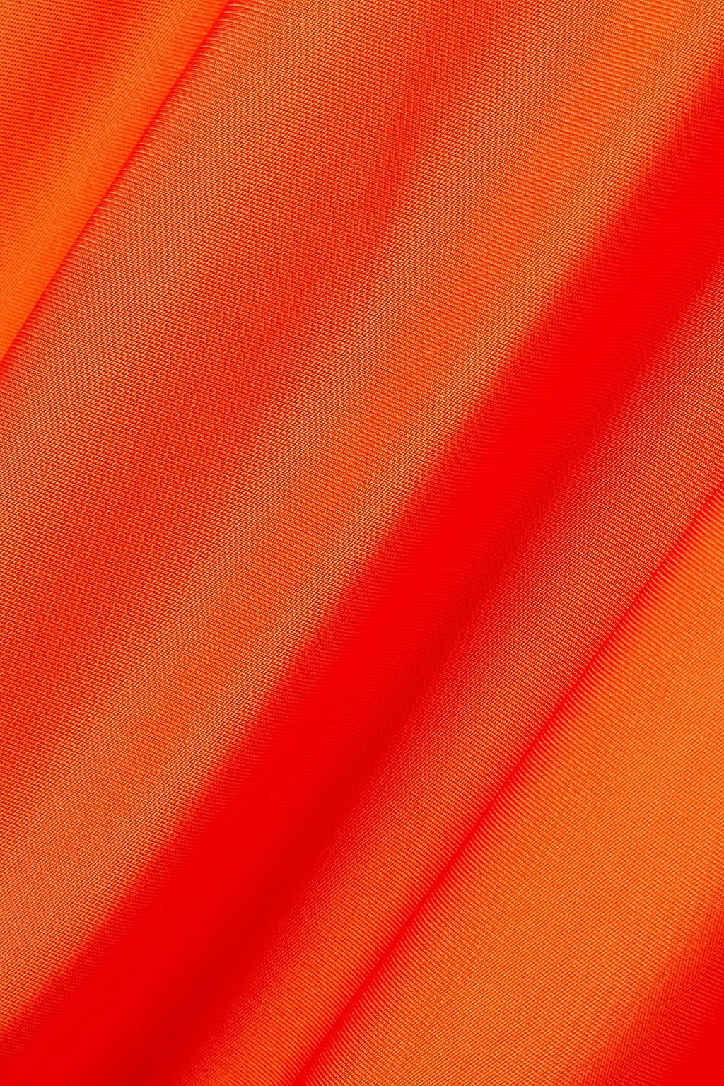STELLA MCCARTNEY Asymmetric neon satin-jersey blouse
