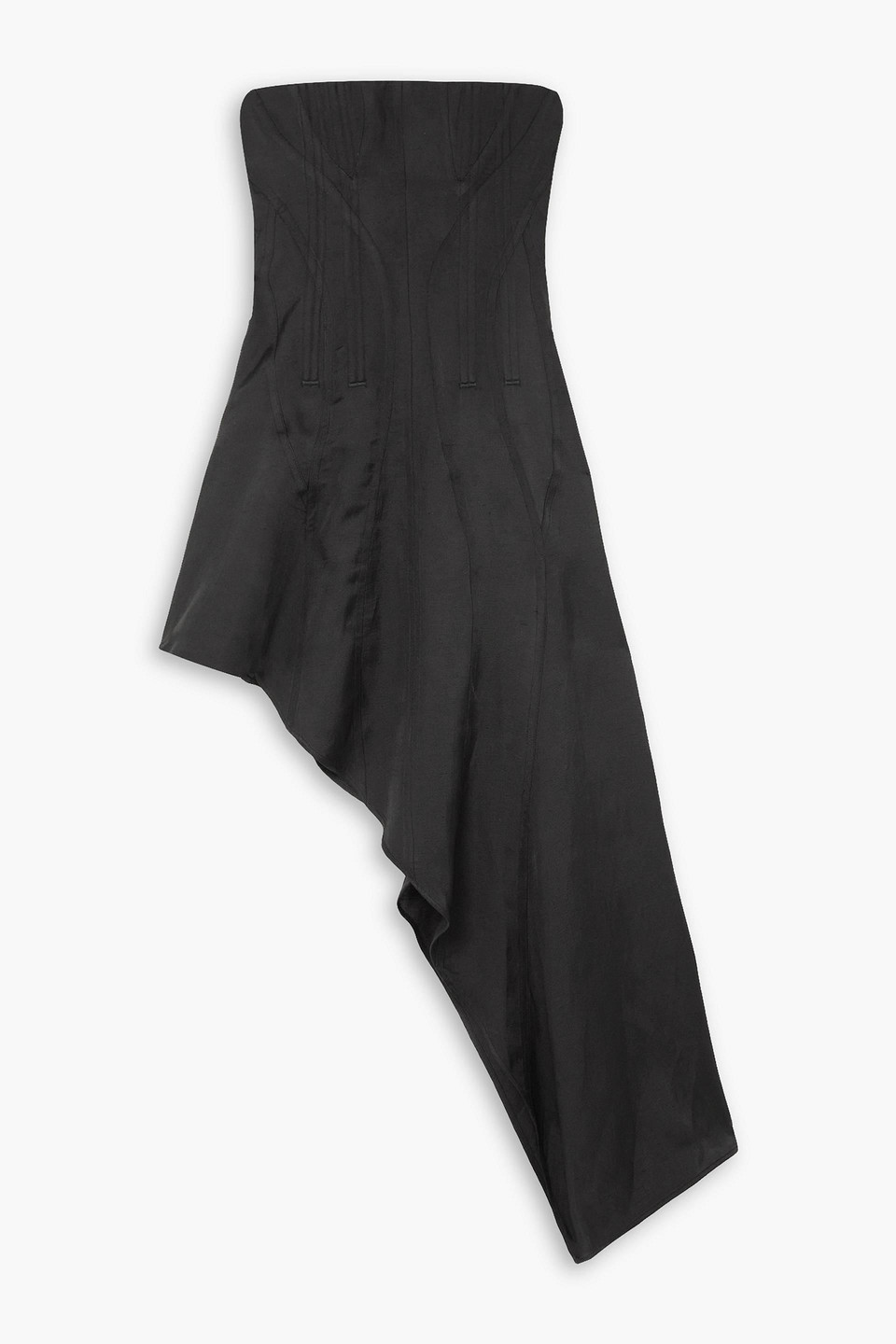 Stella Mccartney Bandeau Corset Dress In Black