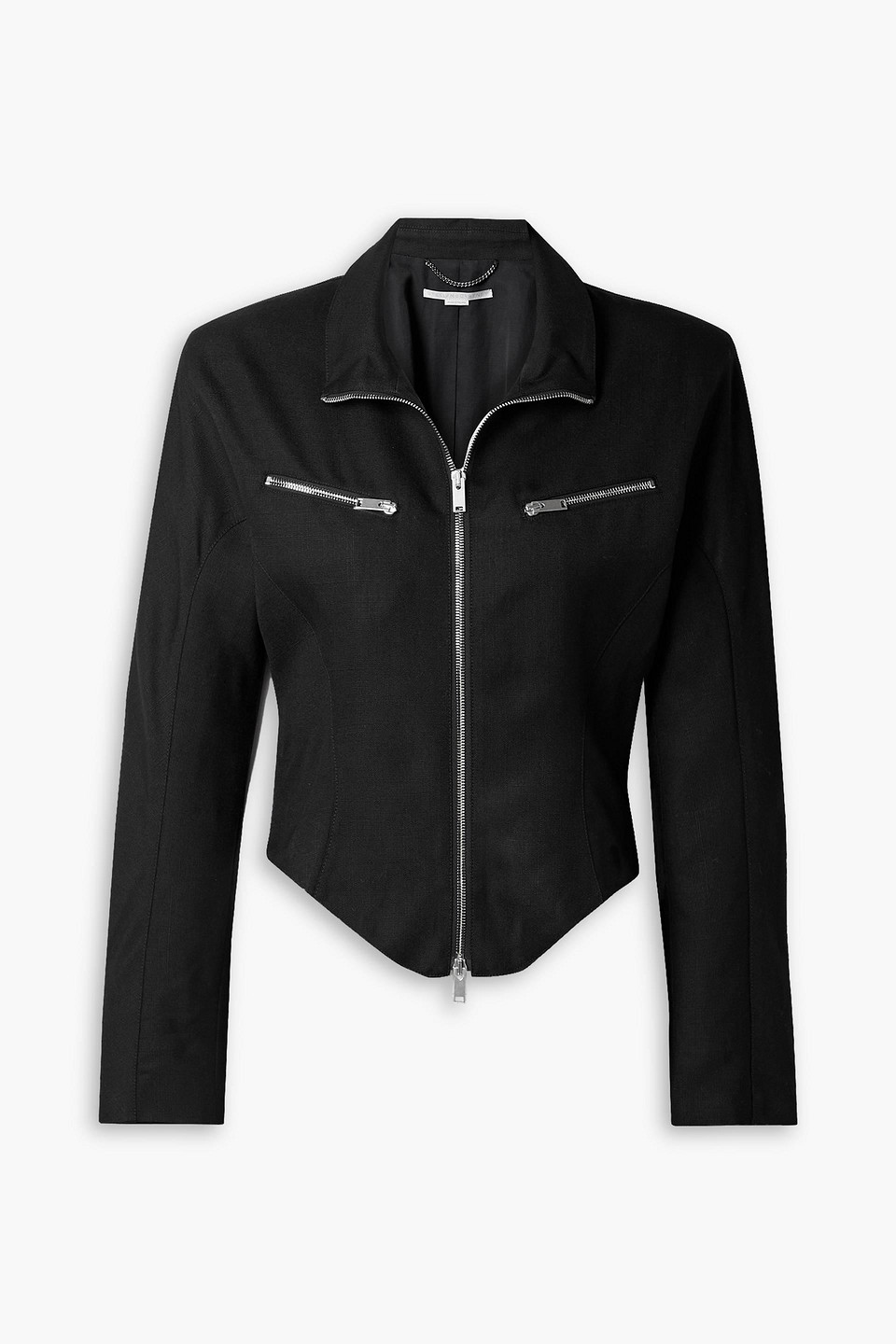 Stella Mccartney Grain De Poudre Jacket In Black