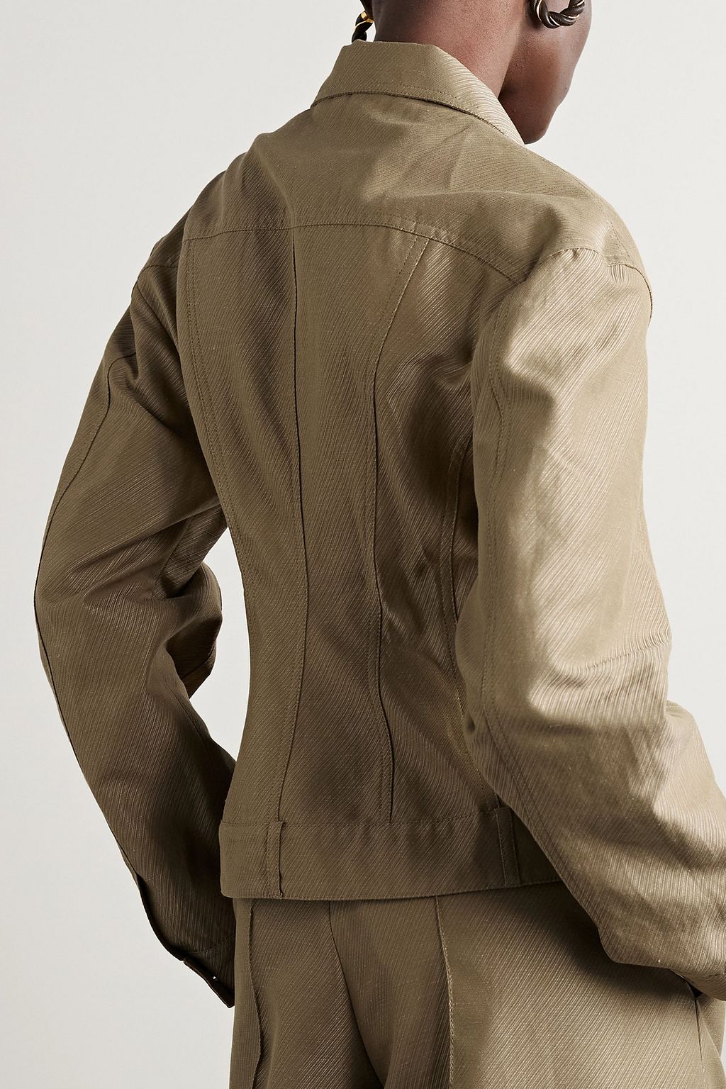 STELLA MCCARTNEY Cotton and linen-blend jacket
