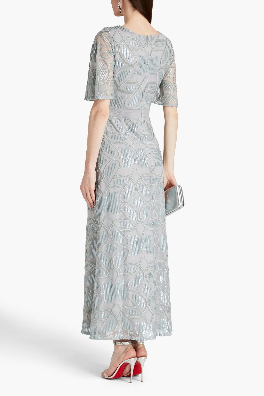 RAISHMA Embroidered sequin-embellished tulle gown