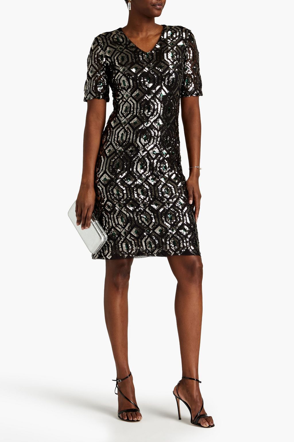 RAISHMA Sequined tulle midi dress