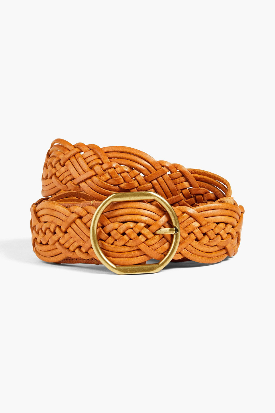 Zimmermann Woven Leather Belt In Tan