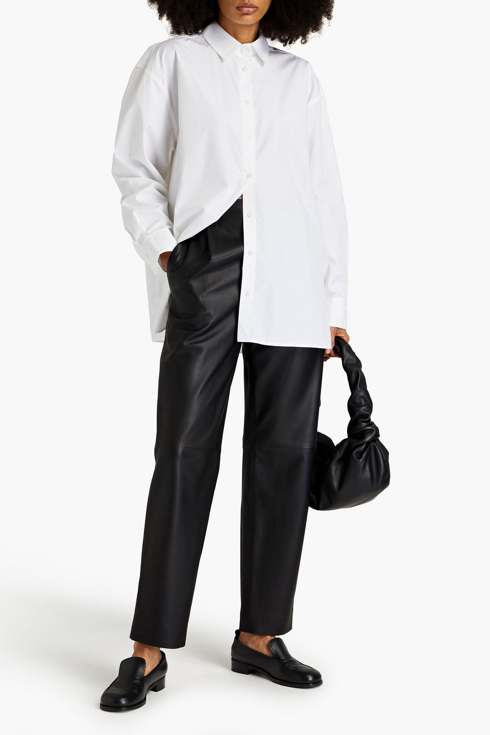 LOULOU STUDIO ESPANTO COTTON-POPLIN SHIRT 3074457345637402176