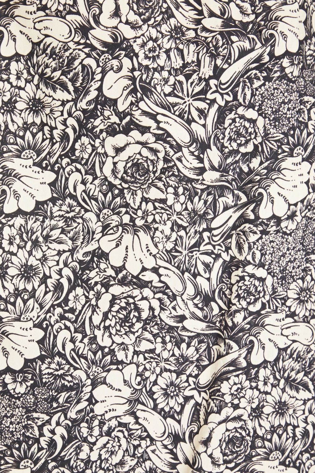 MEADOWS Floral-print cotton skirt