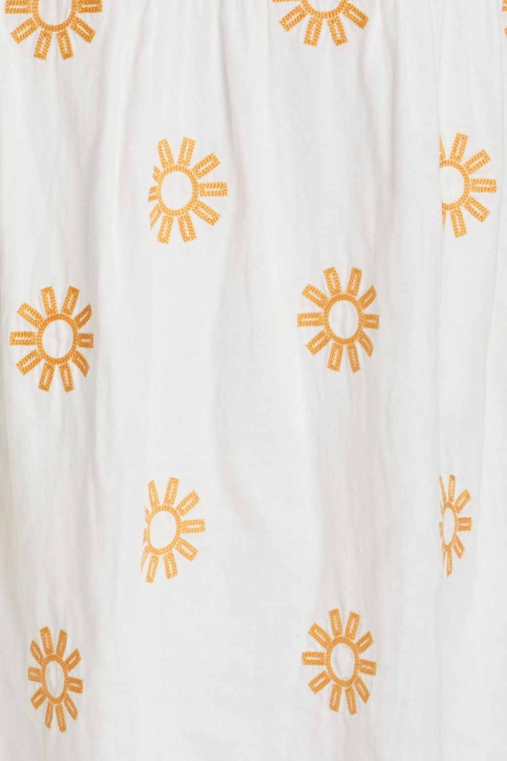 L.F. MARKEY Viggo embroidered organic cotton midi skirt