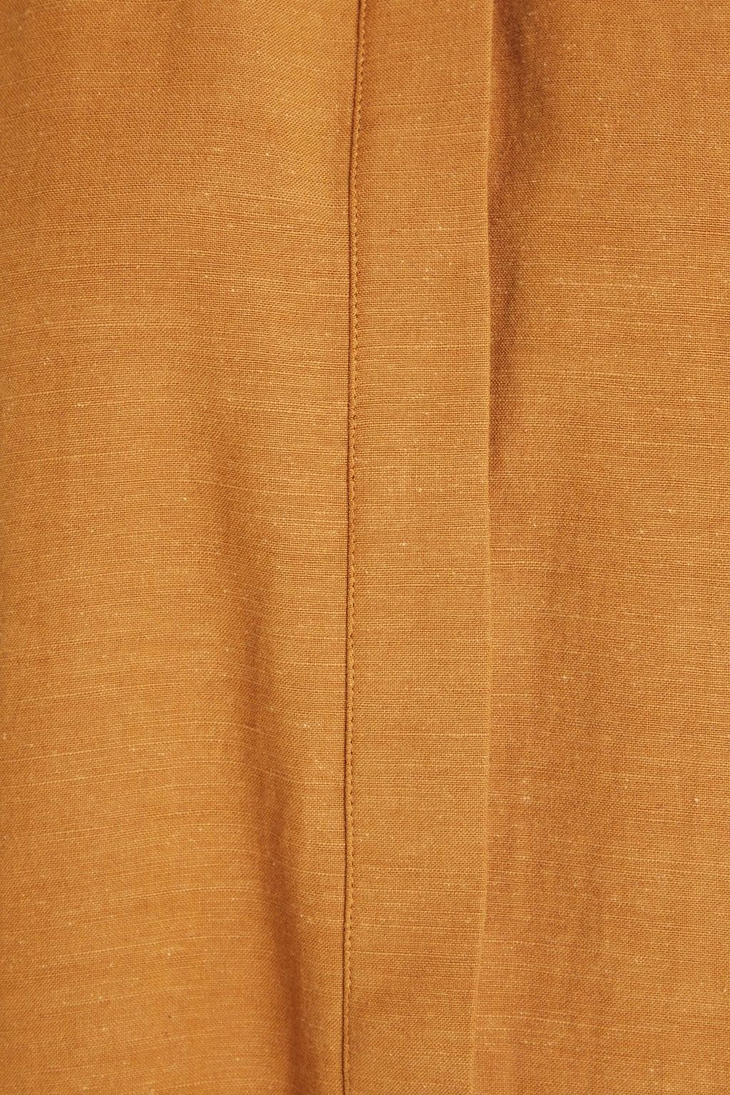 MEADOWS Hazel gathered slub woven blouse