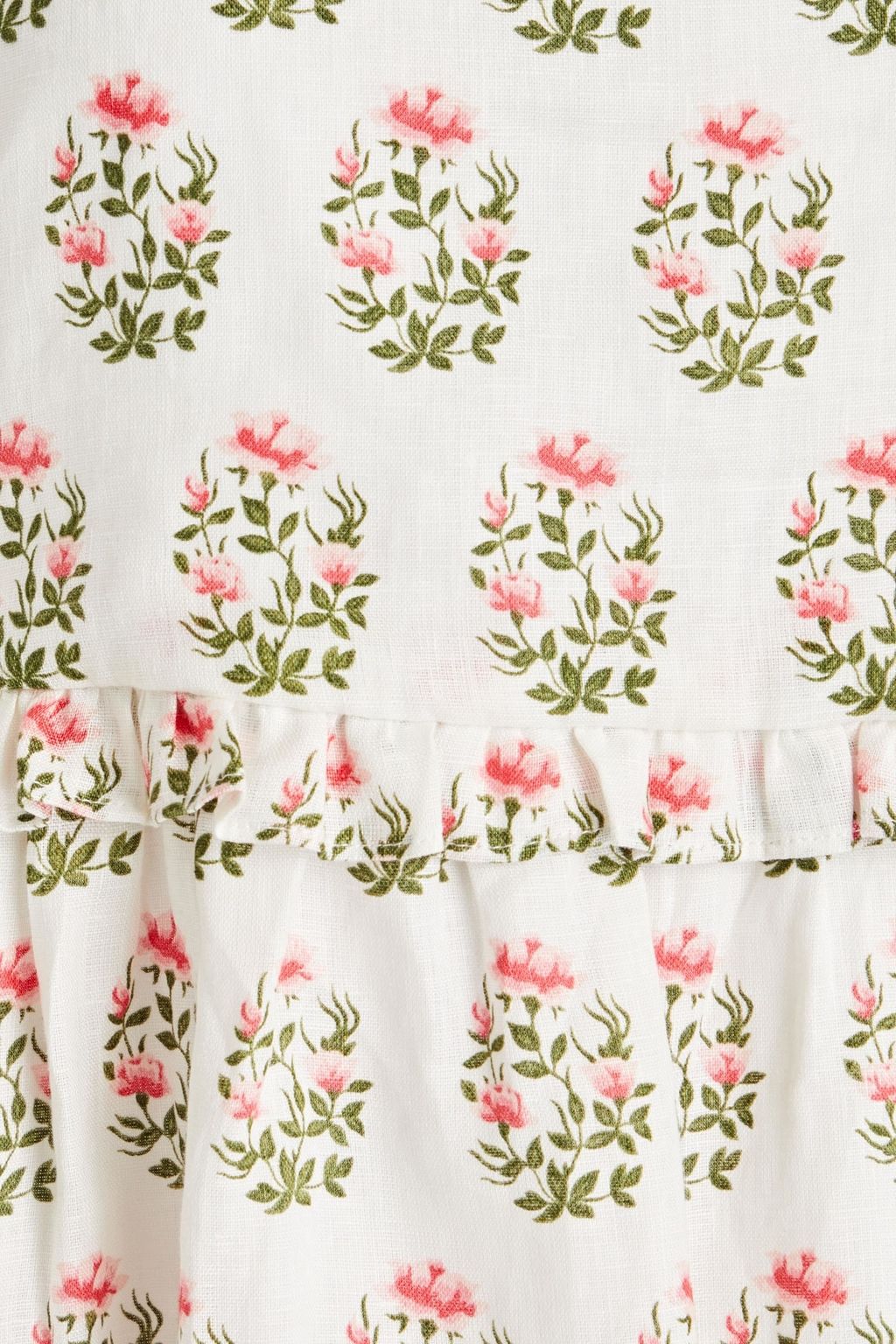 MEADOWS Daphne floral-print linen mini dress