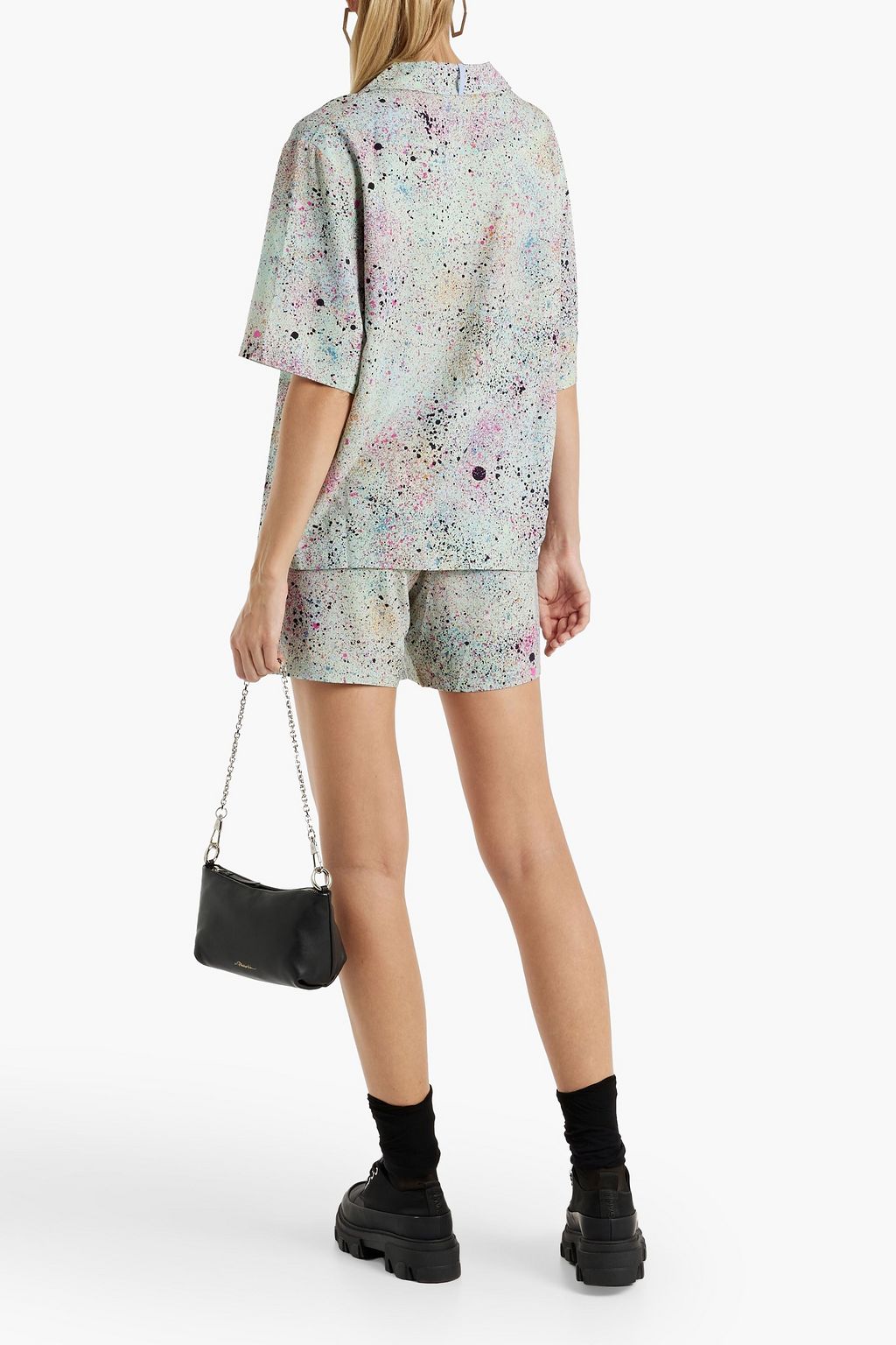 MCQ ALEXANDER MCQUEEN Printed crepe shirt