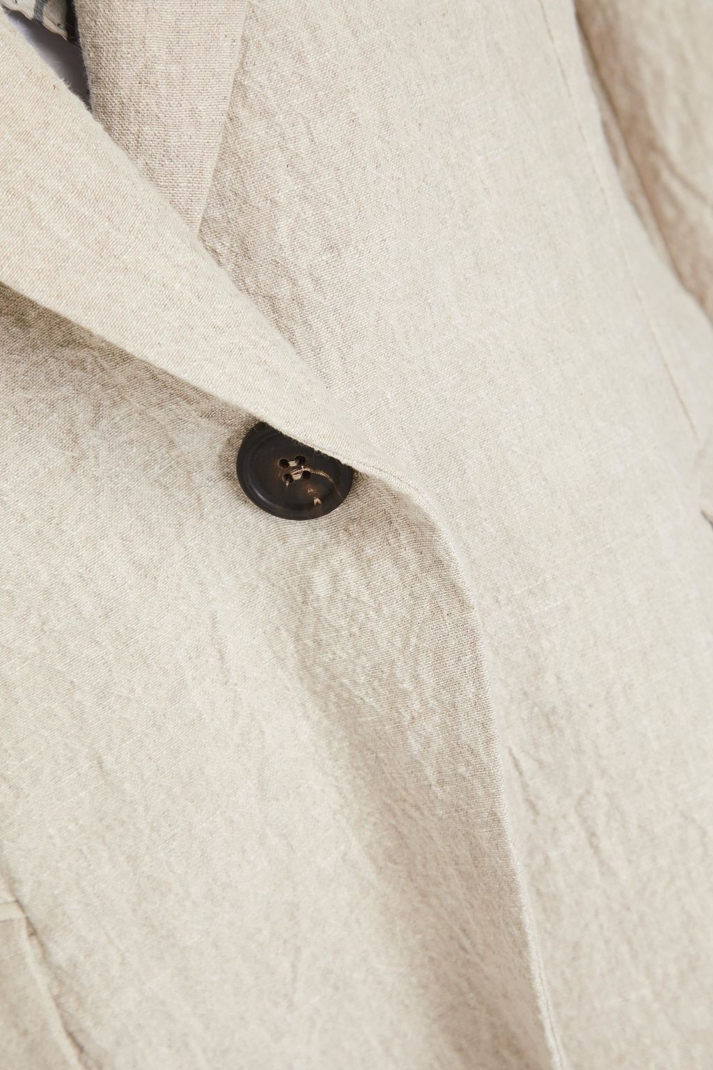BRUNELLO CUCINELLI Blazer aus Leinen mit Zierperlen