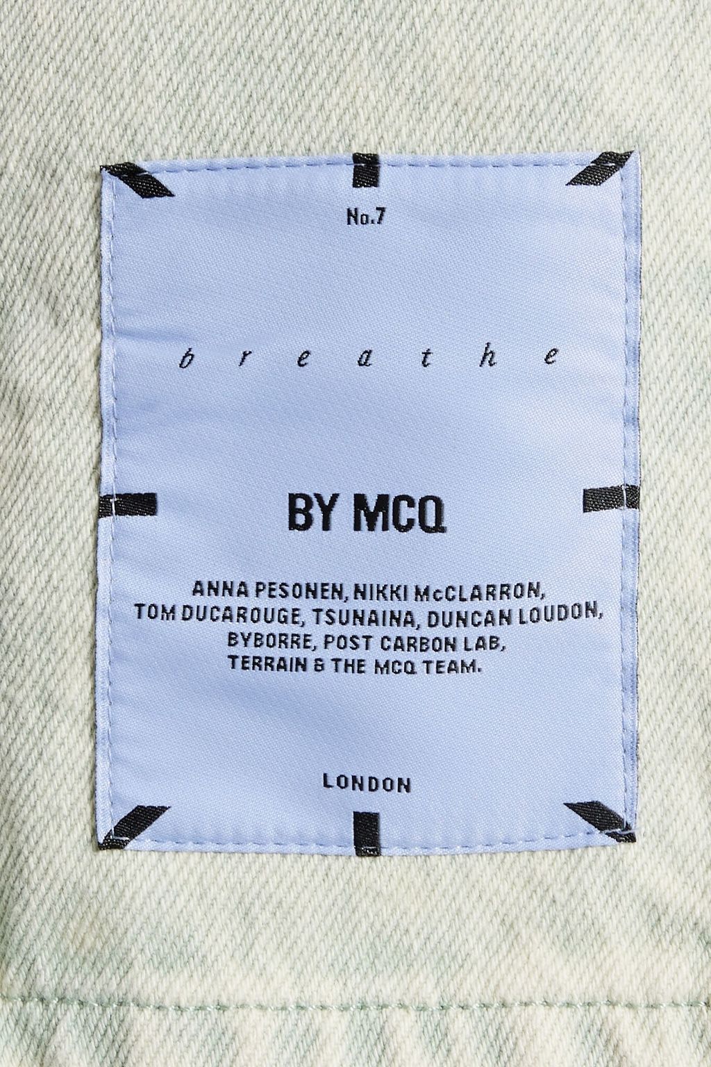 MCQ ALEXANDER MCQUEEN Pleated bleached denim mini shirt dress