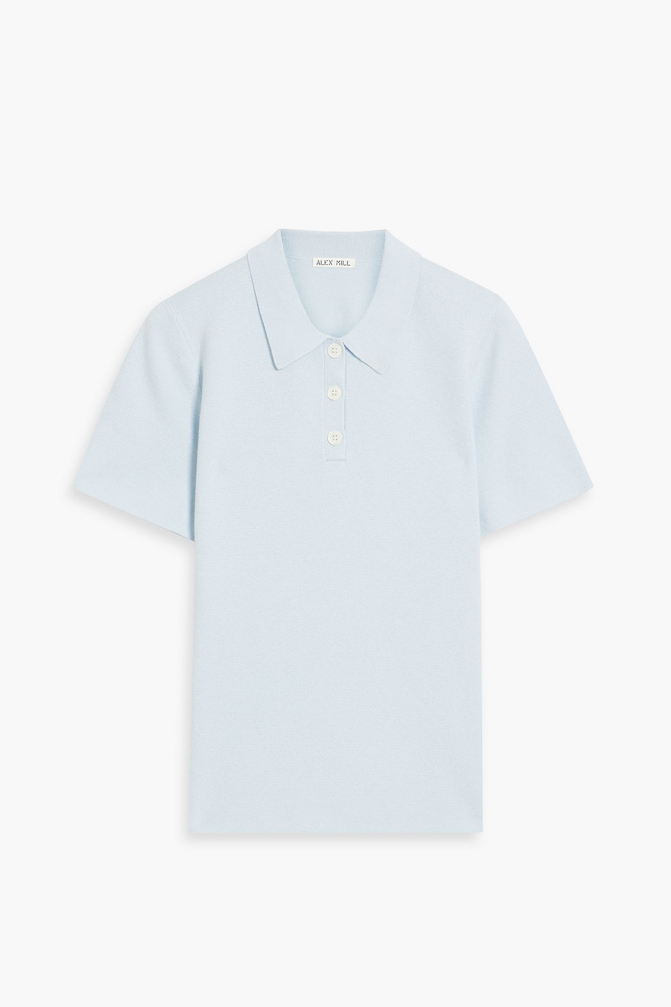 Alex Mill Carly cotton and cashmere-blend polo sweater