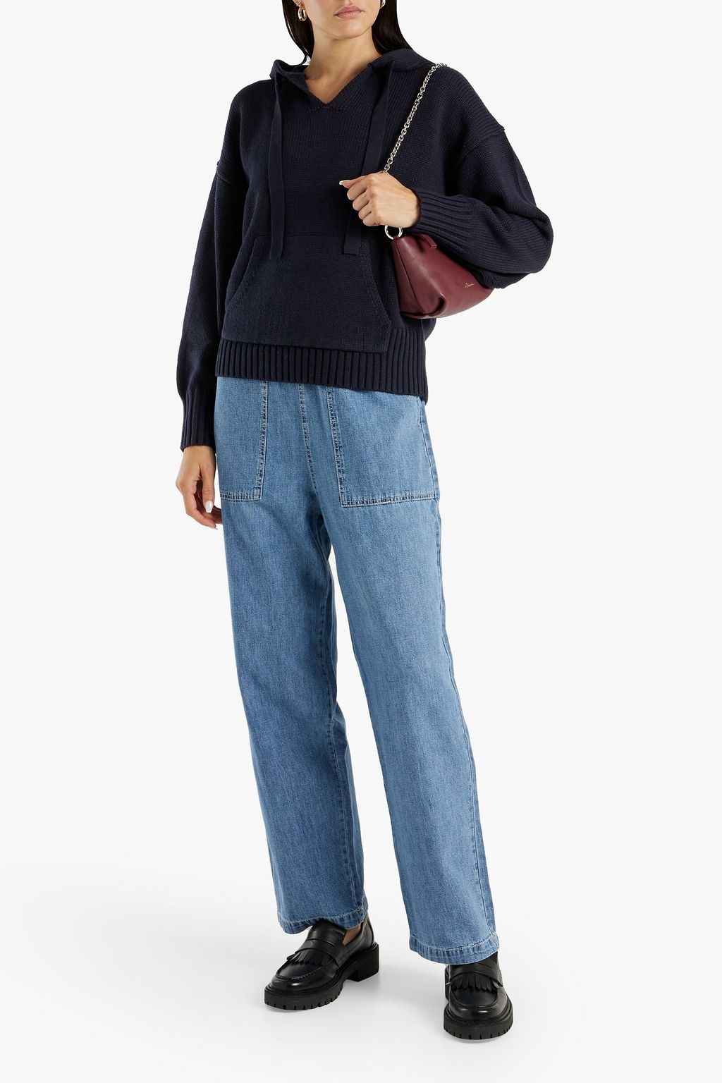 ALEX MILL Aiden wool and cottonblend hoodie THE