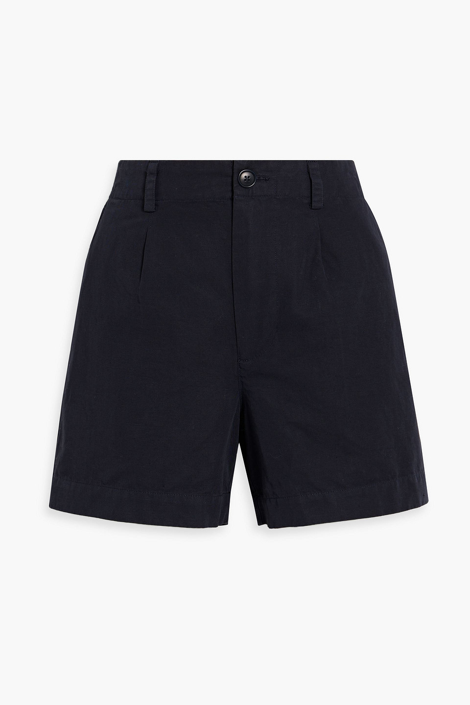 Boy cotton and linen-blend twill shorts